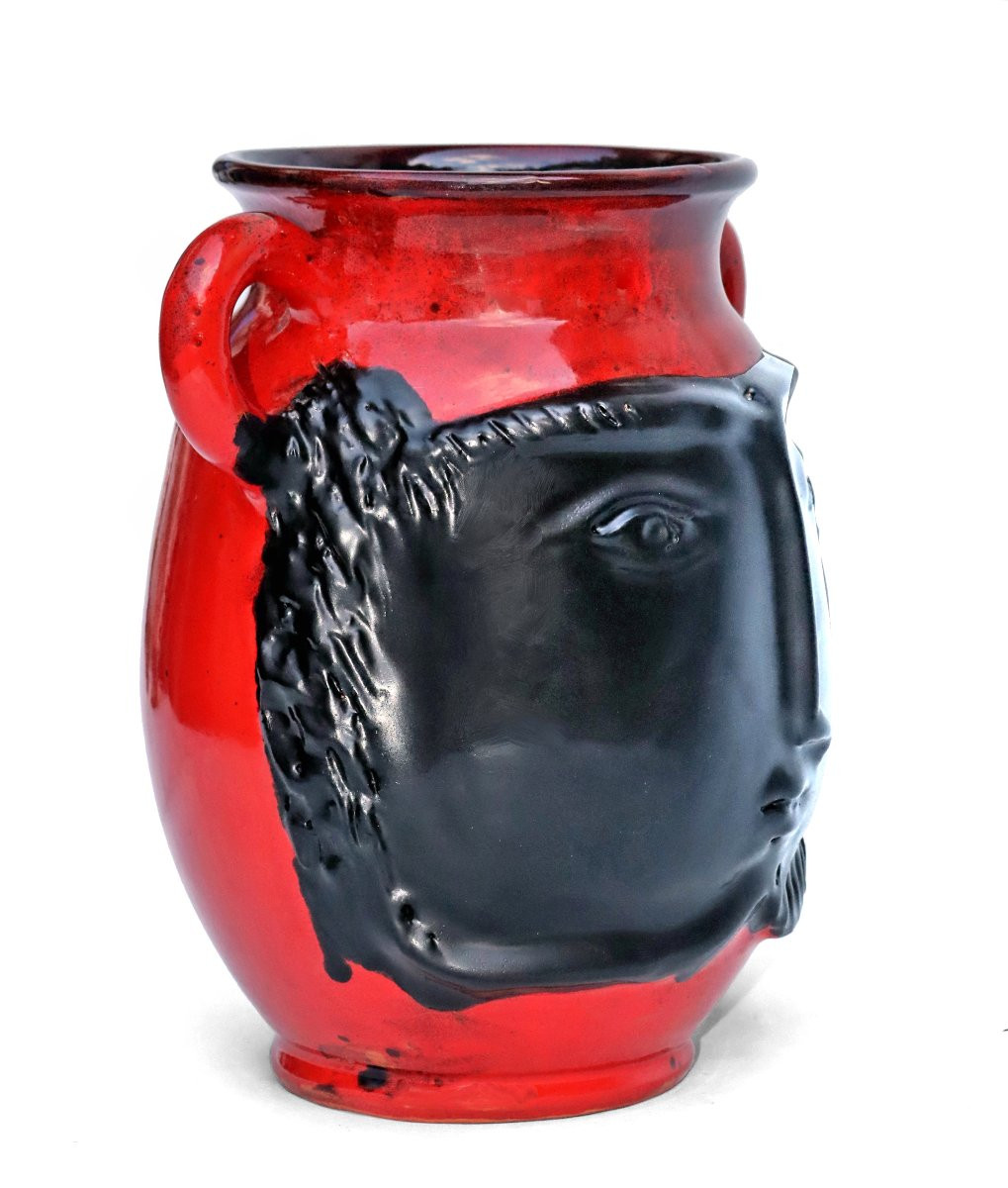 CLOUTIER Jean (né en 1930) & Robert (1930-2008) Vase Sculpture Anthropomorphe-photo-3