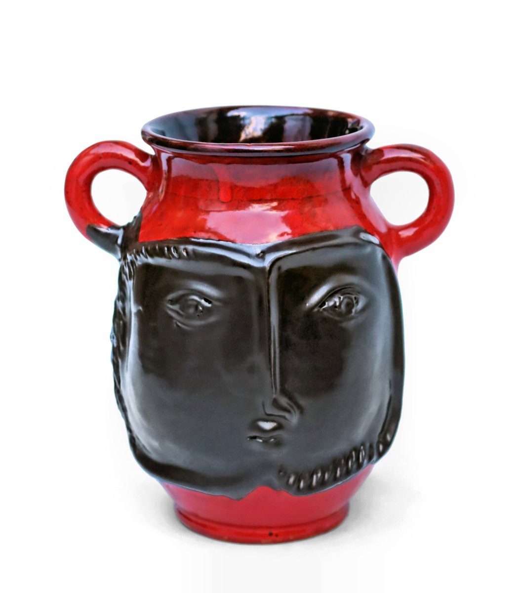 CLOUTIER Jean (né en 1930) & Robert (1930-2008) Vase Sculpture Anthropomorphe-photo-3