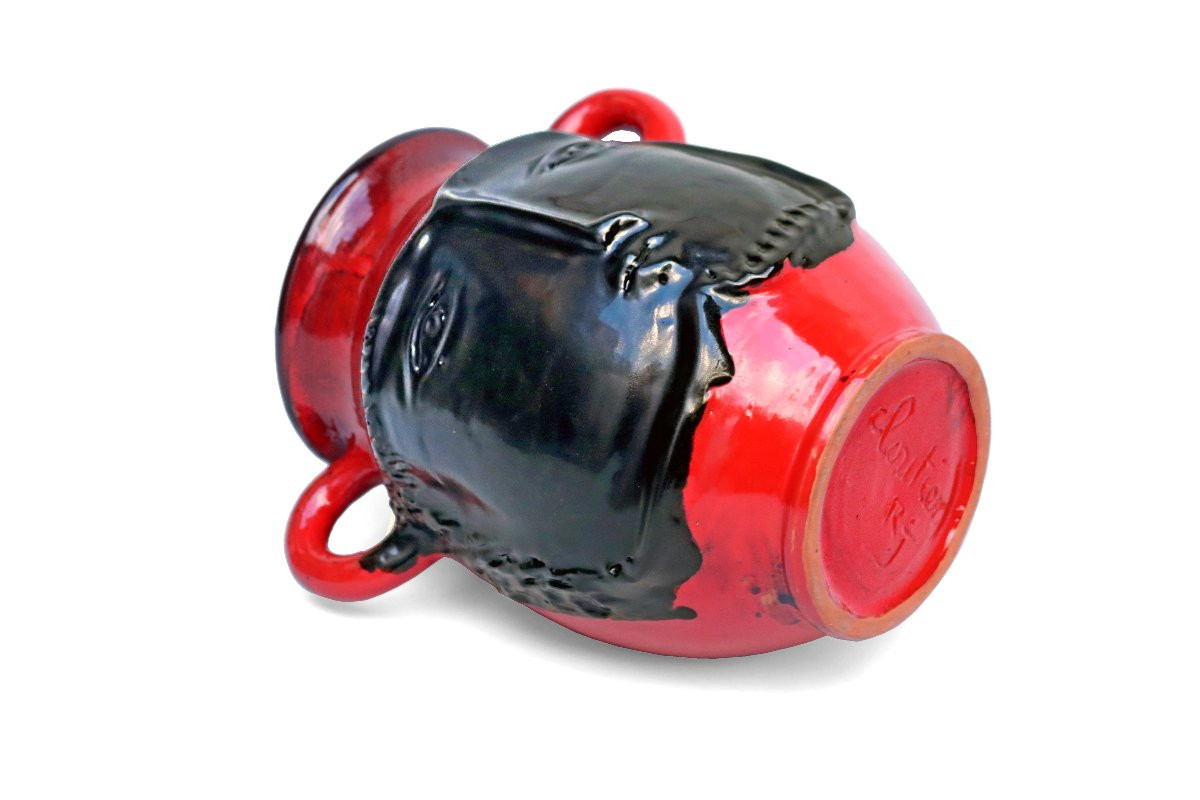 CLOUTIER Jean (né en 1930) & Robert (1930-2008) Vase Sculpture Anthropomorphe-photo-5