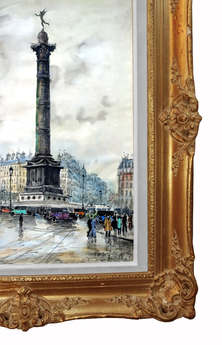 Frank WILL (1900-1951) Vue de Paris à Bastille-photo-5