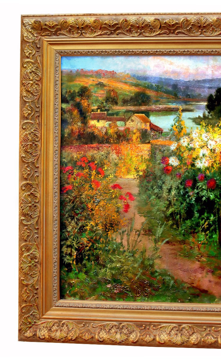 Jean Beauduin (1851-1916) Impressionist Portrait-photo-4