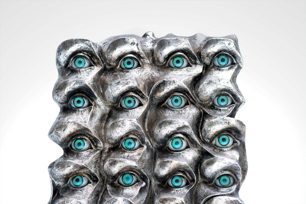 Salvador Dali (1904-1989) Rare Sculpture "the Surrealist Eyes"-photo-4