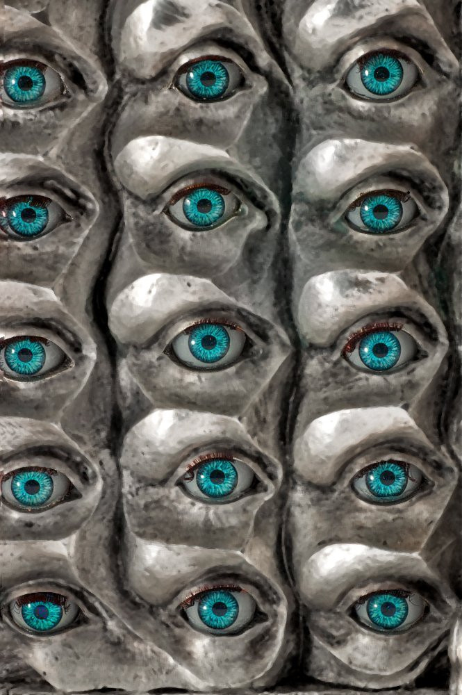 Salvador Dali (1904-1989) Rare Sculpture "the Surrealist Eyes"-photo-1
