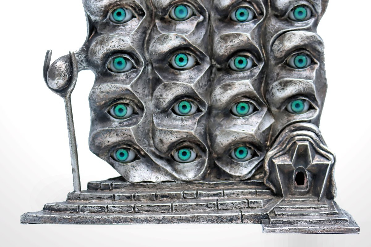 Salvador Dali (1904-1989) Rare Sculpture "the Surrealist Eyes"-photo-2
