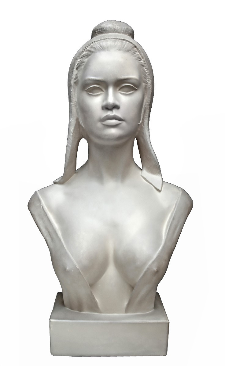 Aslan (1930-2014) Buste de Brigitte Bardot en Marianne de la République