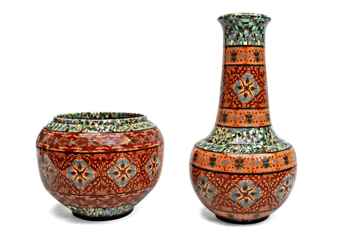 Gerbino Vallauris Deux Grandes Céramiques 50