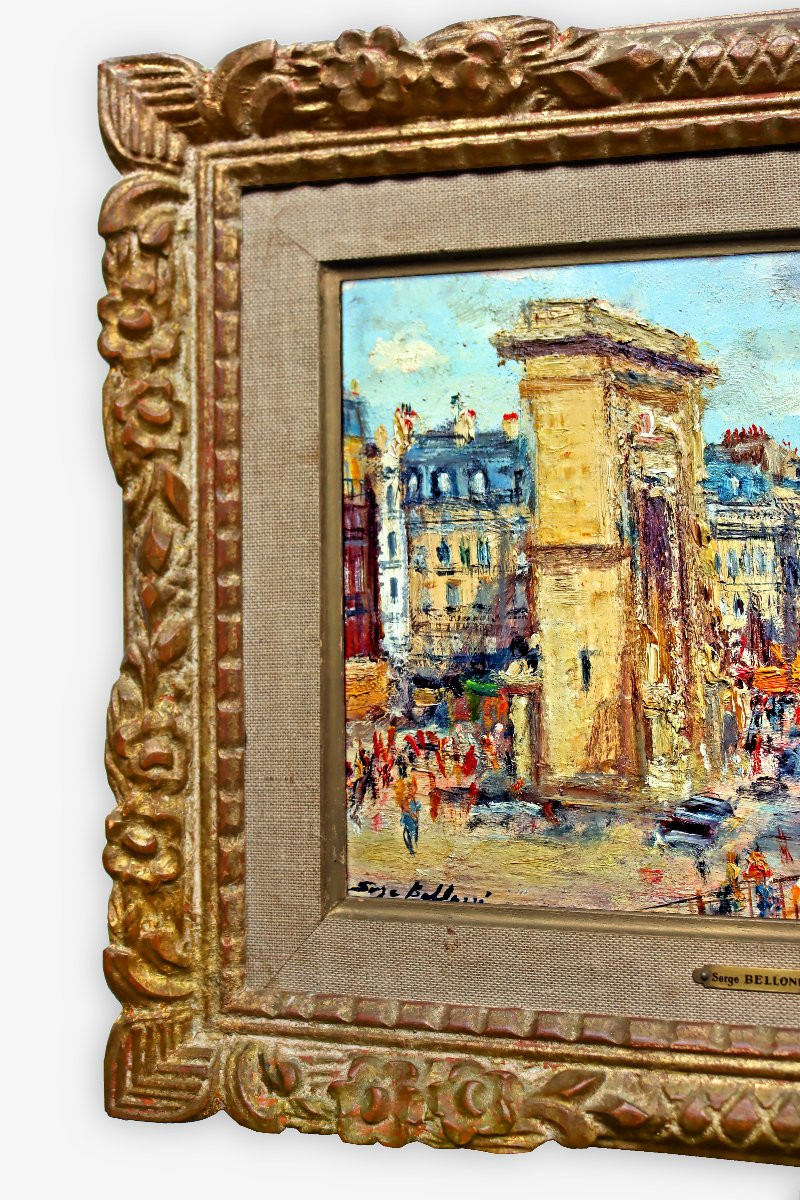 Serge BELLONI (1925-2005) Vue de Paris animée-photo-3