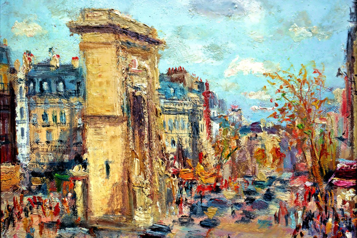 Serge BELLONI (1925-2005) Vue de Paris animée-photo-1