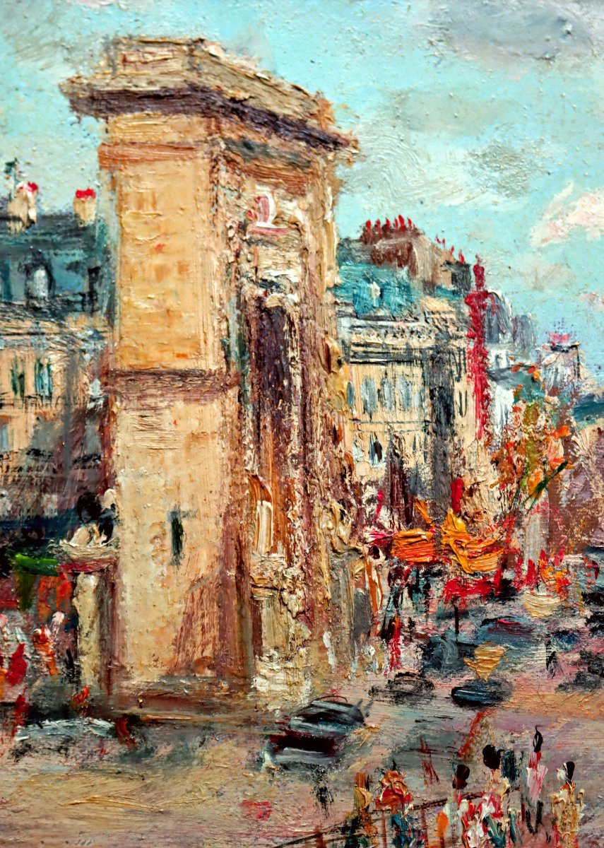 Serge BELLONI (1925-2005) Vue de Paris animée-photo-3