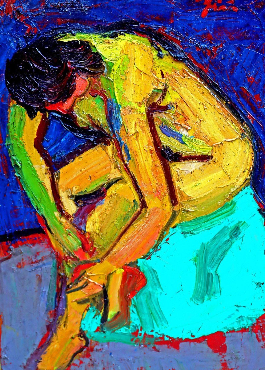 Pierre AMBROGIANI (1907-1985) Femme Assise-photo-2