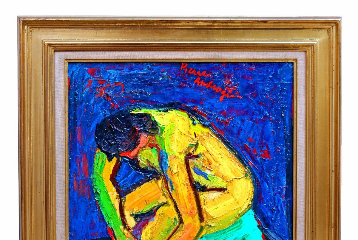 Pierre AMBROGIANI (1907-1985) Femme Assise-photo-3