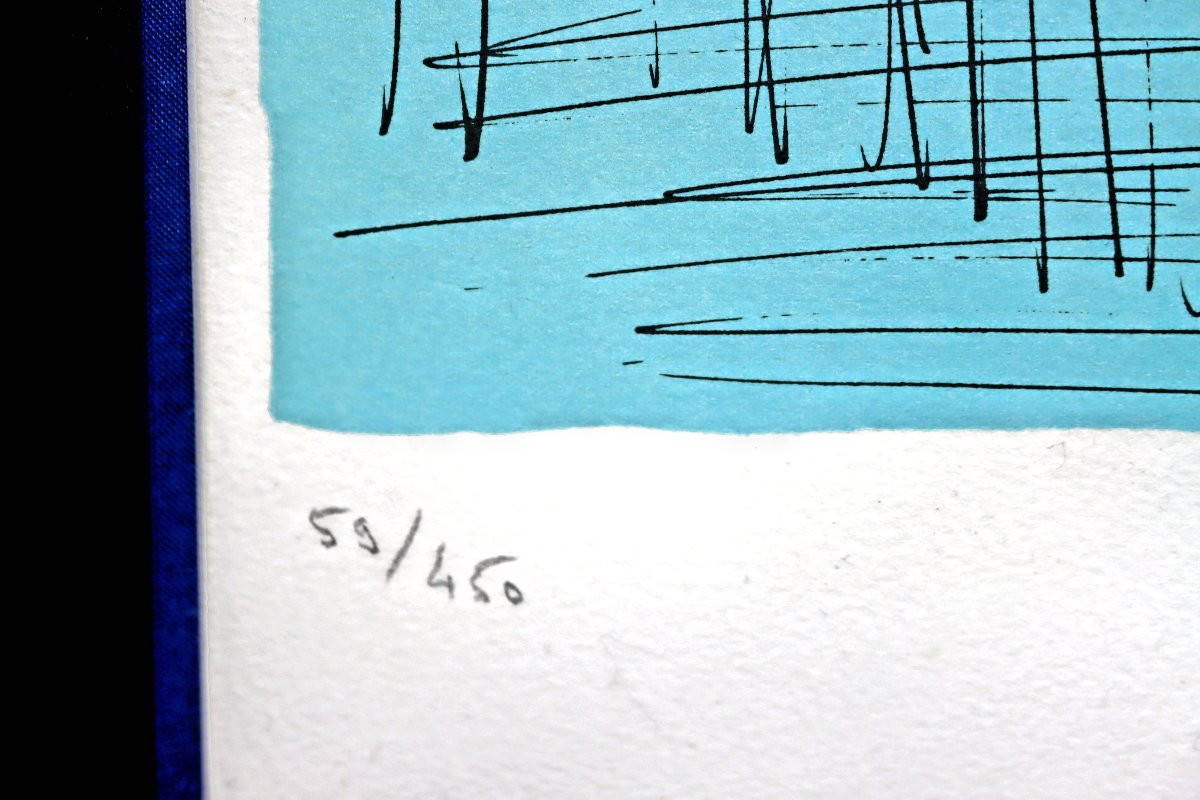 Bernard Buffet (1928-1999) "marianne" Large Lithograph (justified)-photo-1