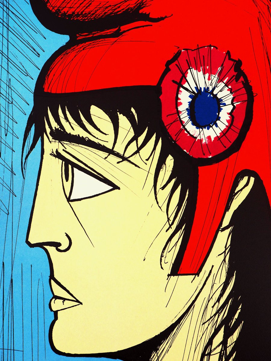 Bernard Buffet (1928-1999) "marianne" Large Lithograph (justified)-photo-7