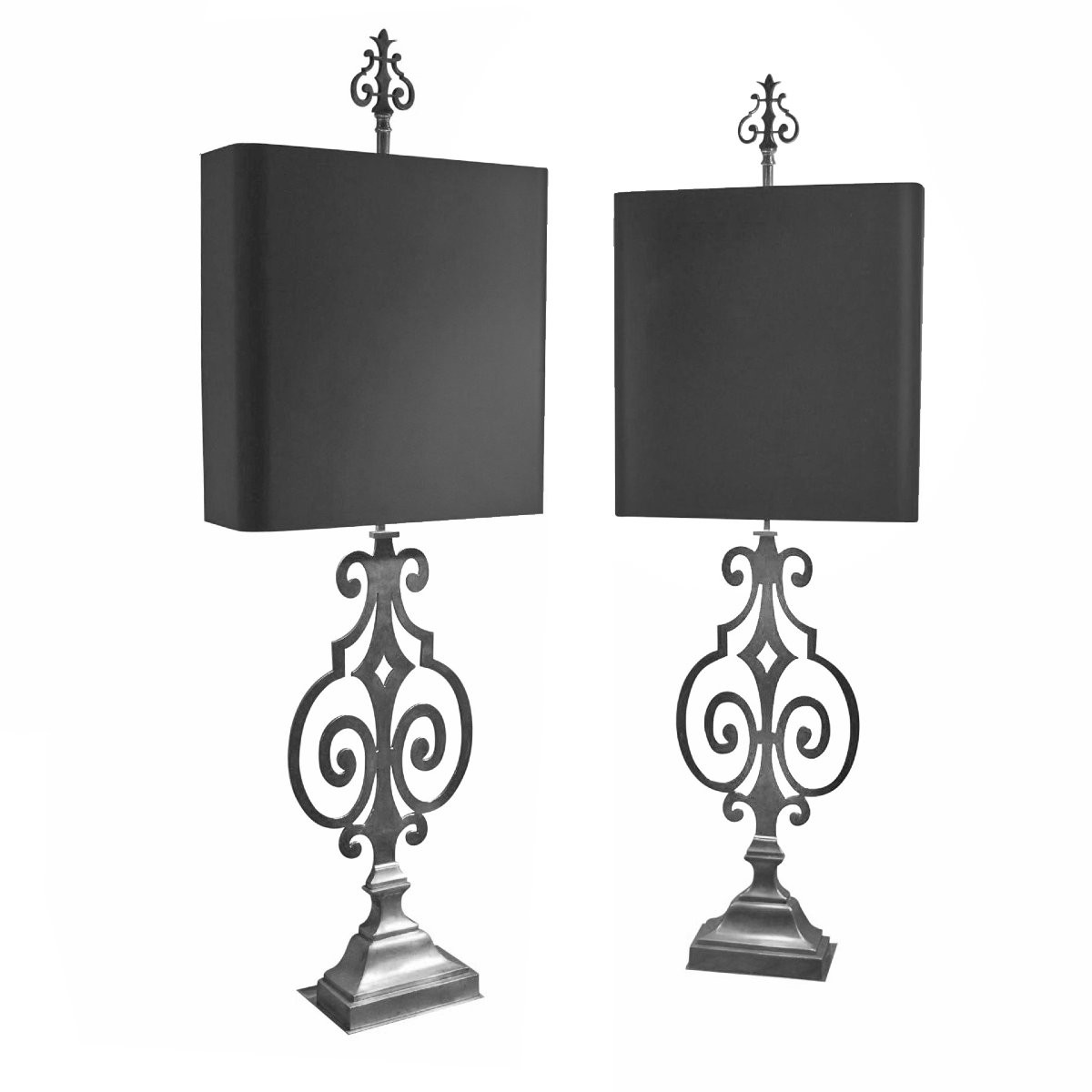 Maison Charles Paire de Lampes -modèle Rinceaux--photo-3