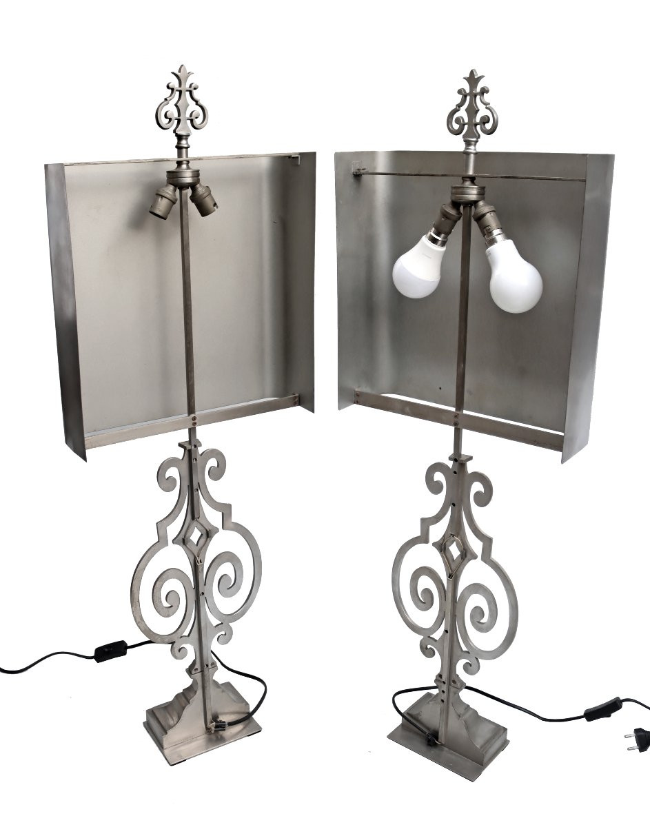 Maison Charles Paire de Lampes -modèle Rinceaux--photo-4