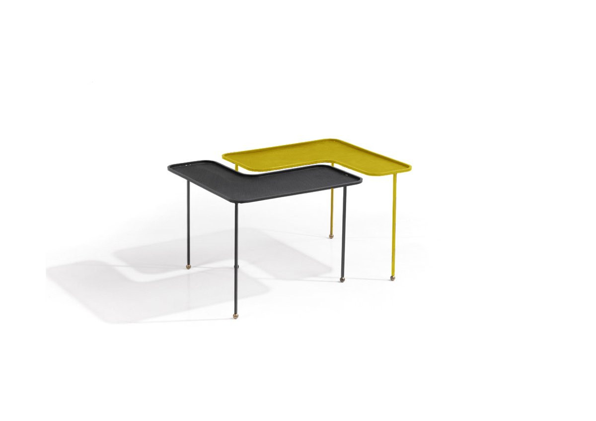 Mathieu Matégot (1910-2001) Pair Of "domino" Tables-photo-1