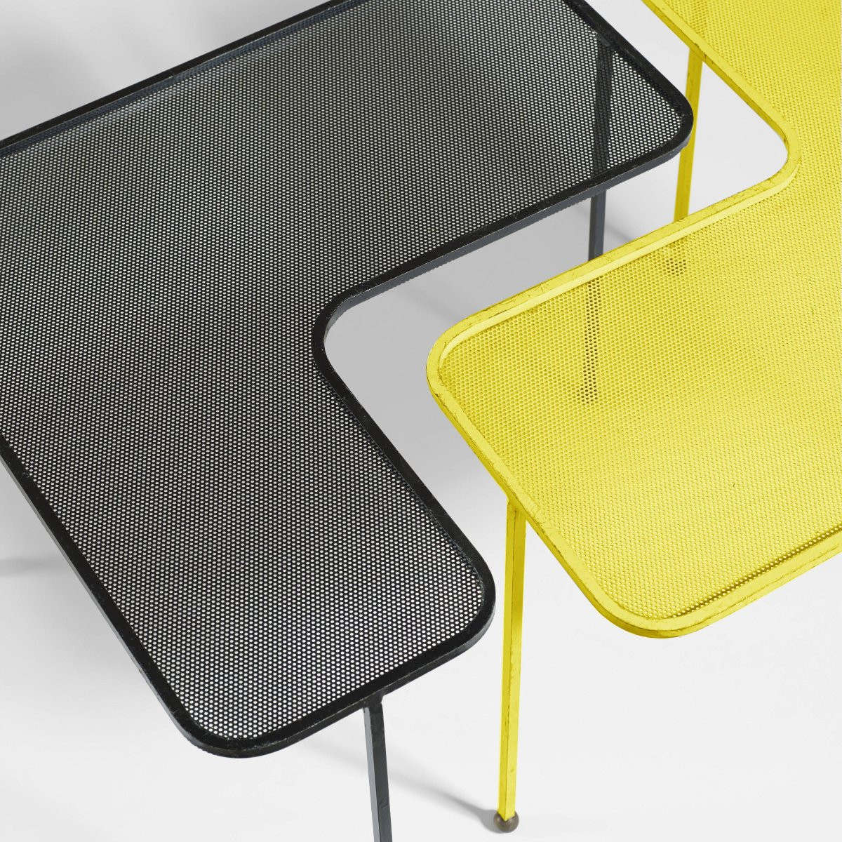 Mathieu Matégot (1910-2001) Pair Of "domino" Tables-photo-6