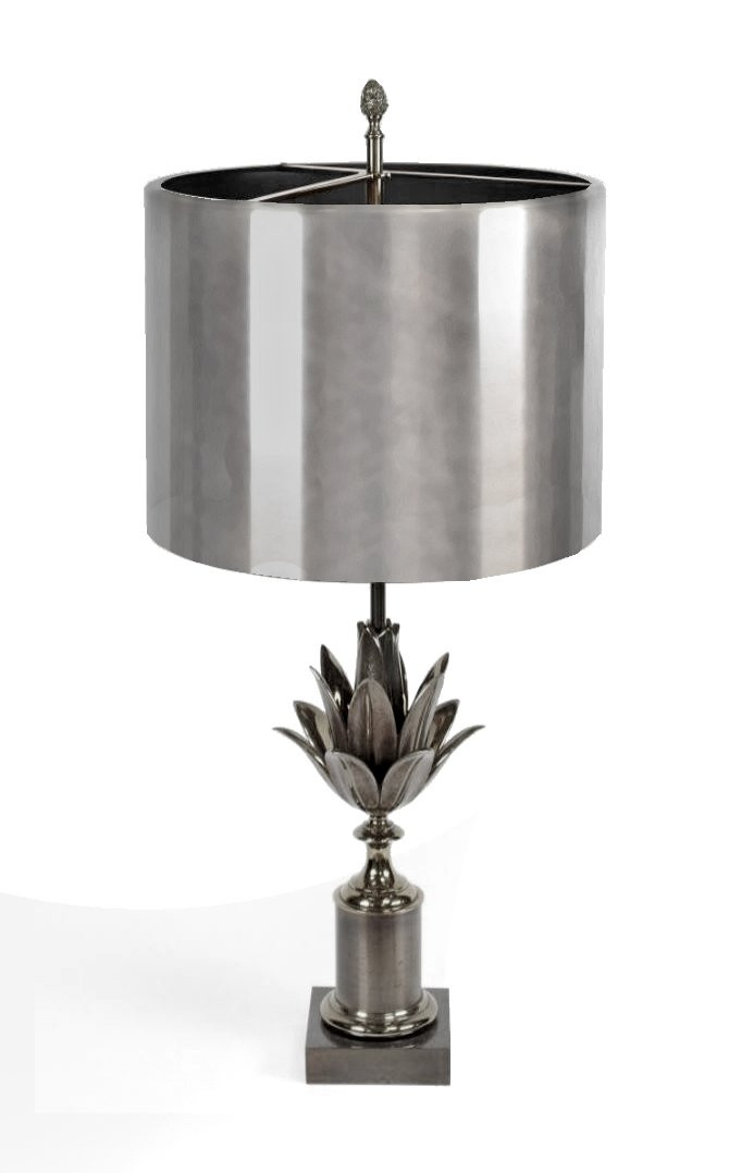 Maison Charles Large "lotus" Lamp 1970-photo-2