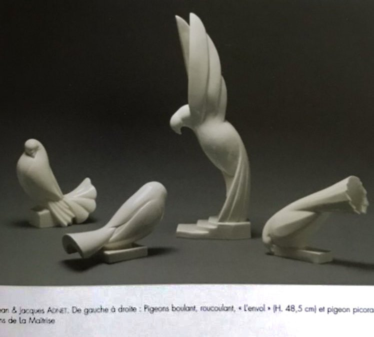 Jacques ADNET (1900-1984) Paire de sculpture Art Déco 1925-photo-7