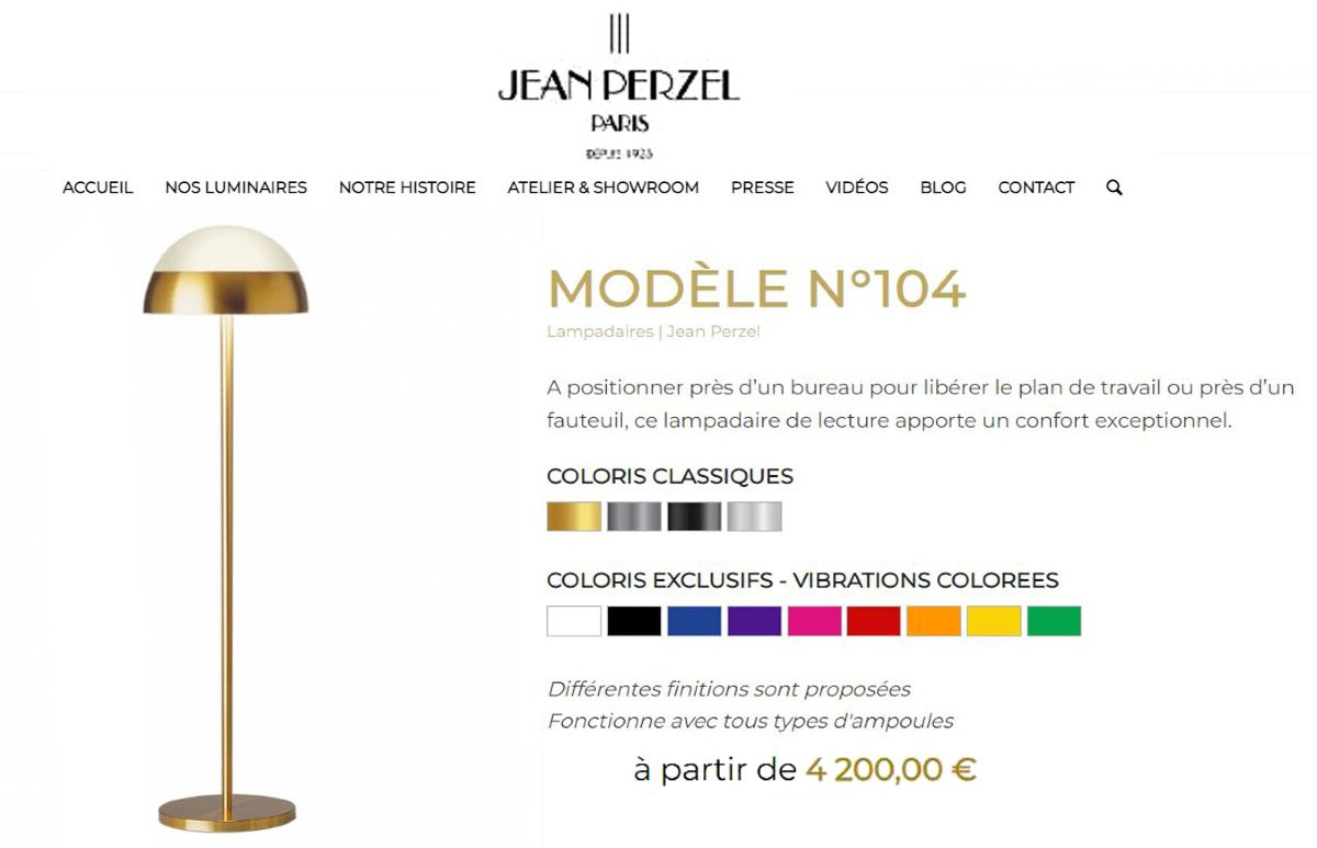 Jean PERZEL (1892-1986) Lampadaire Art Déco-photo-8