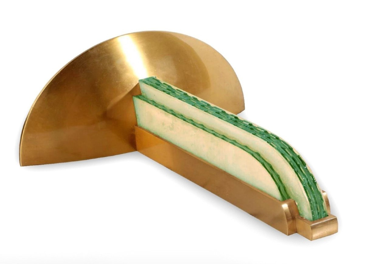 Jean PERZEL  (1892-1986) Paire d'appliques Art Déco-photo-1
