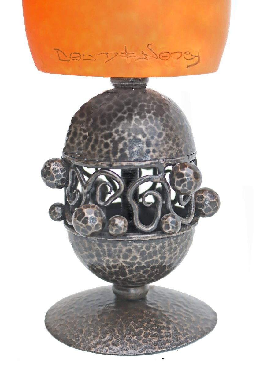 E. BRANDT & DAUM Paire de Lampes Art Déco-photo-1