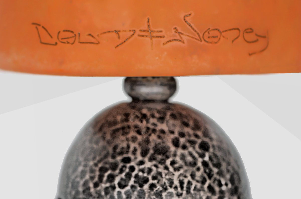 E. BRANDT & DAUM Paire de Lampes Art Déco-photo-3