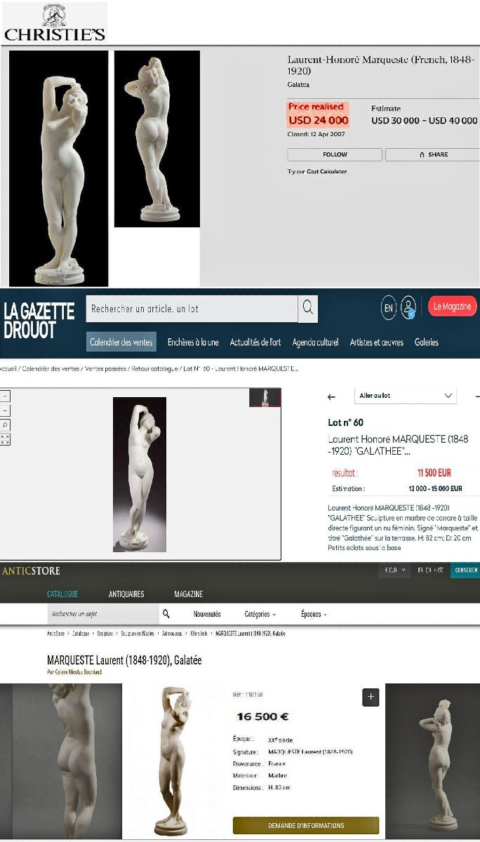 Sèvres Large Statue 1900 By L. Marqueste (1848-1920)-photo-8