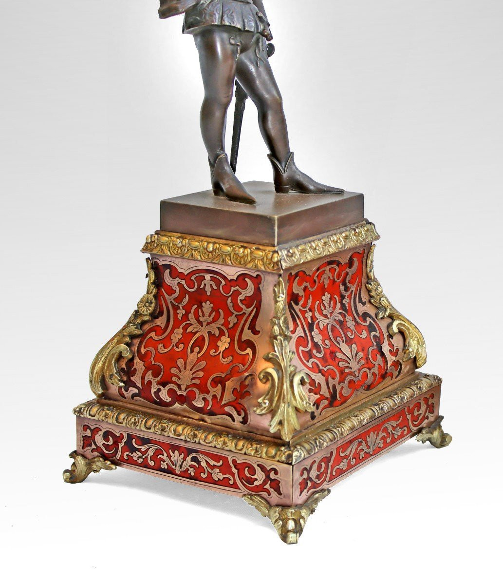 Antonin Moine (1796-1849) Paire De Statues En Bronze époque Charles X-photo-5