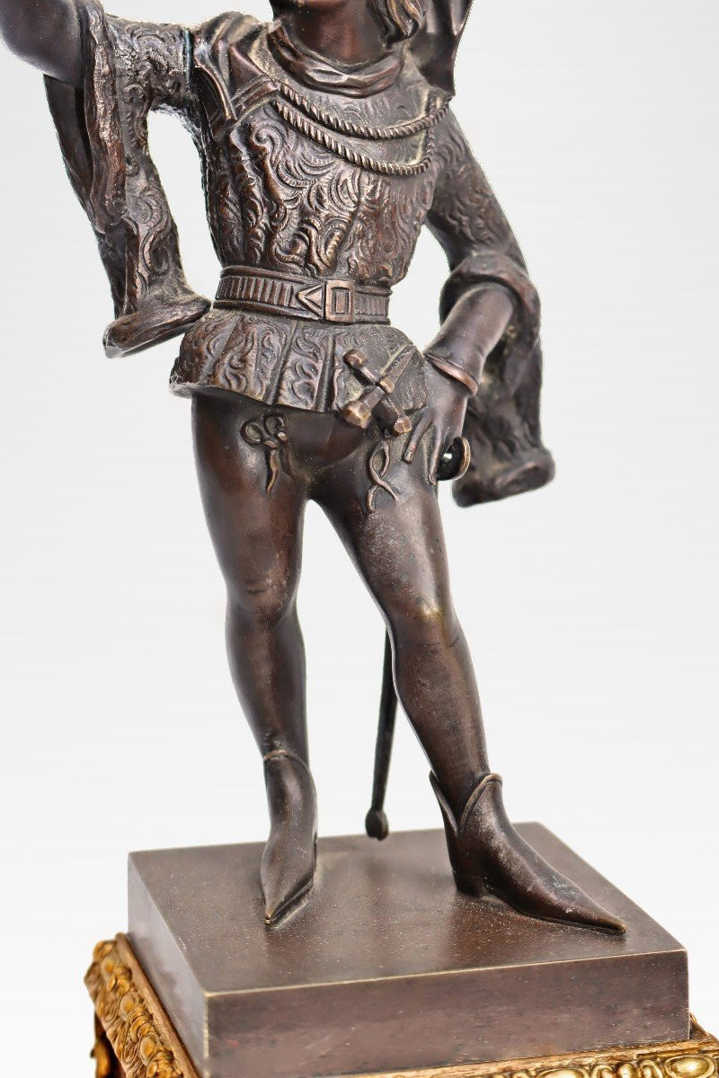 Antonin Moine (1796-1849) Paire De Statues En Bronze époque Charles X-photo-6