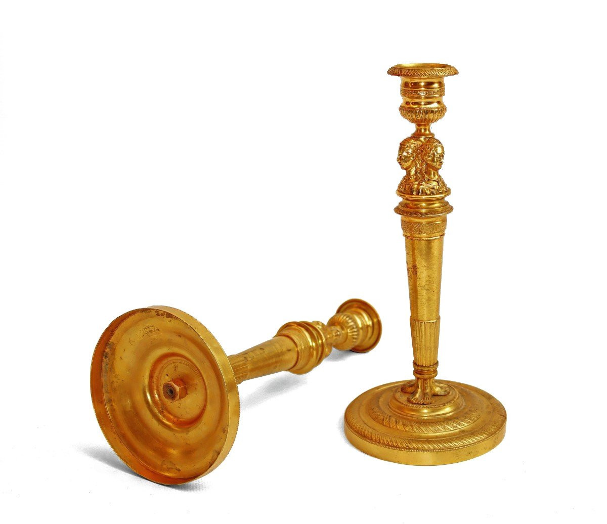Pair Of Empire Torches Claude Galle (1759-1815)-photo-1