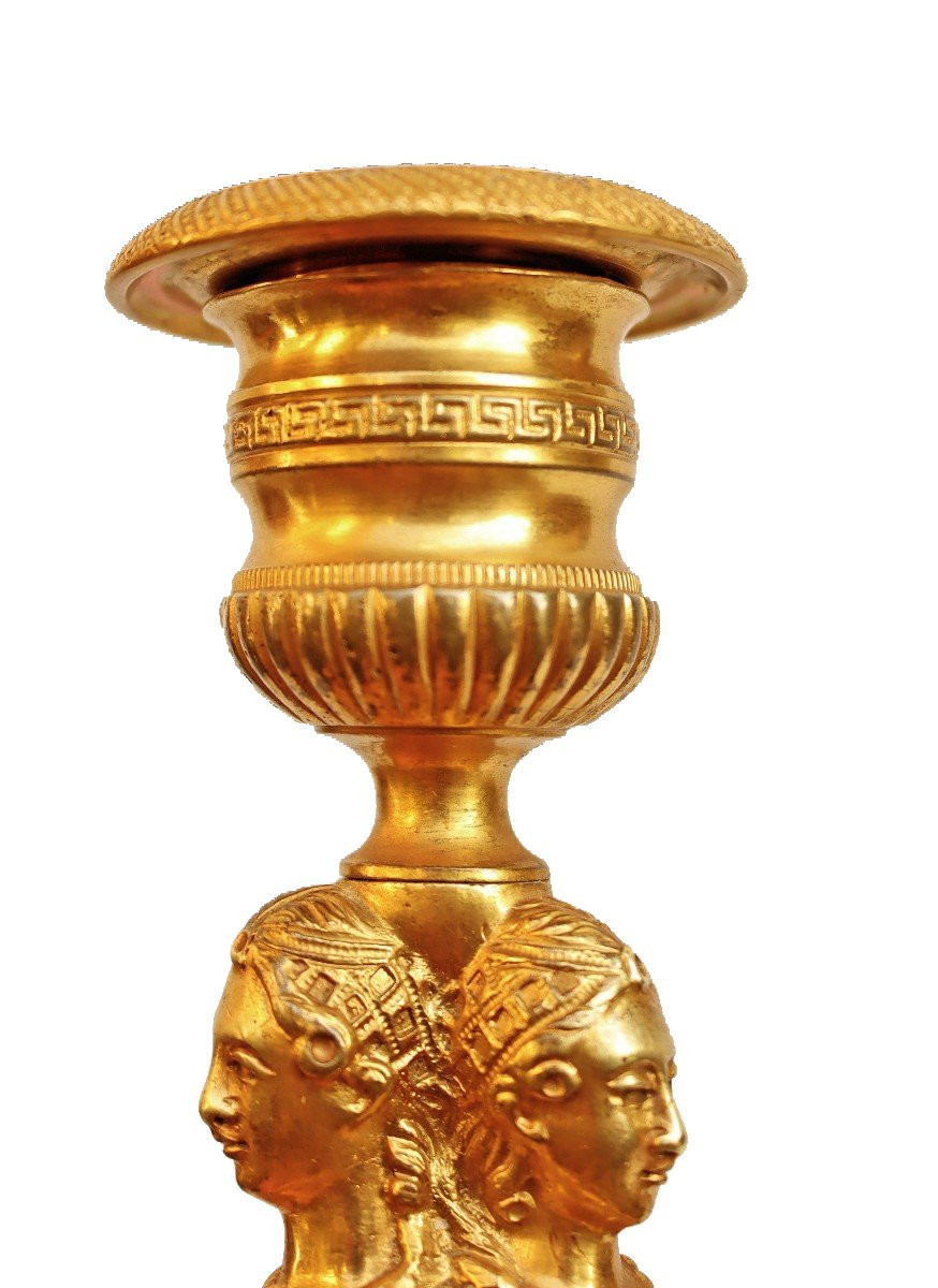 Pair Of Empire Torches Claude Galle (1759-1815)-photo-4