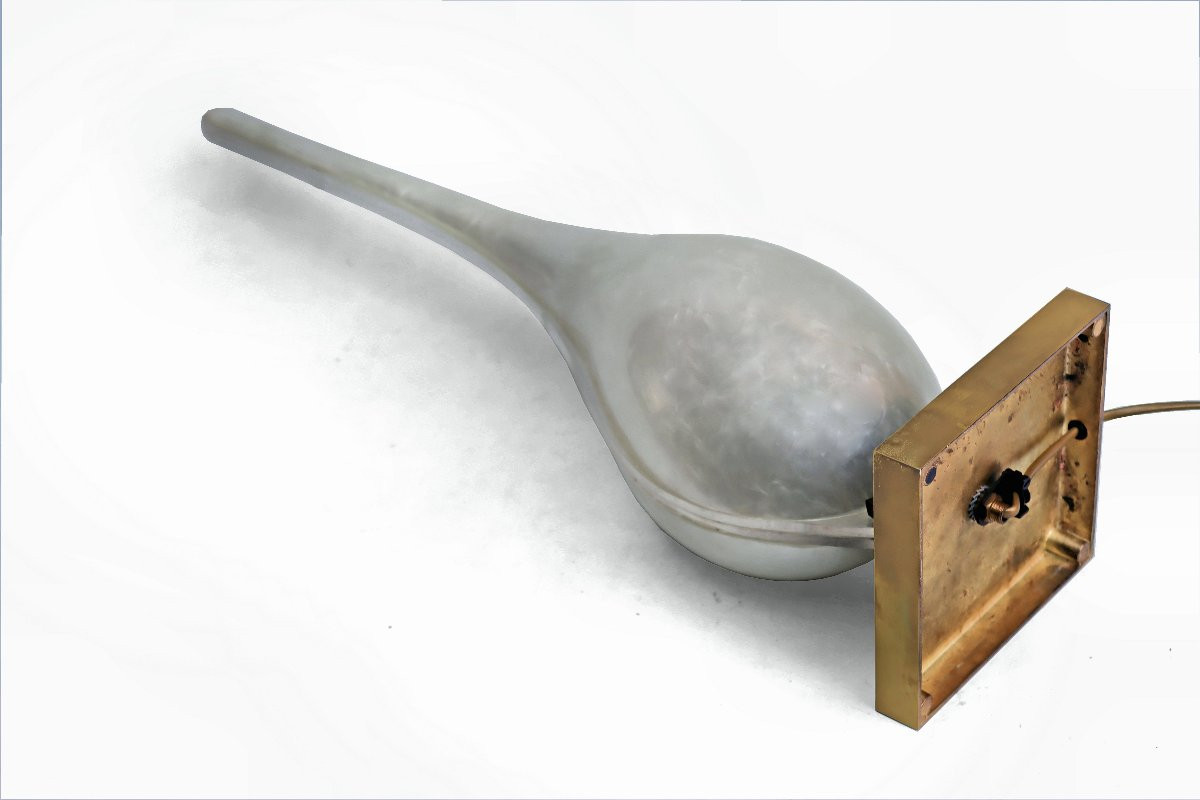 Michel DUMAS (XXème siècle) Grande Lampe Sculpture 1970-photo-4