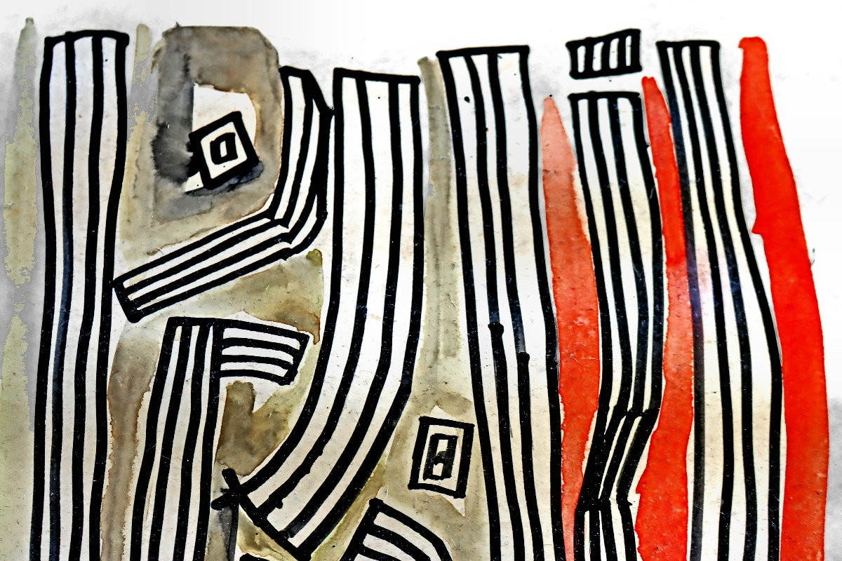 Jean SIGNOVERT (1919-1981) Vibration datée 1956-photo-3