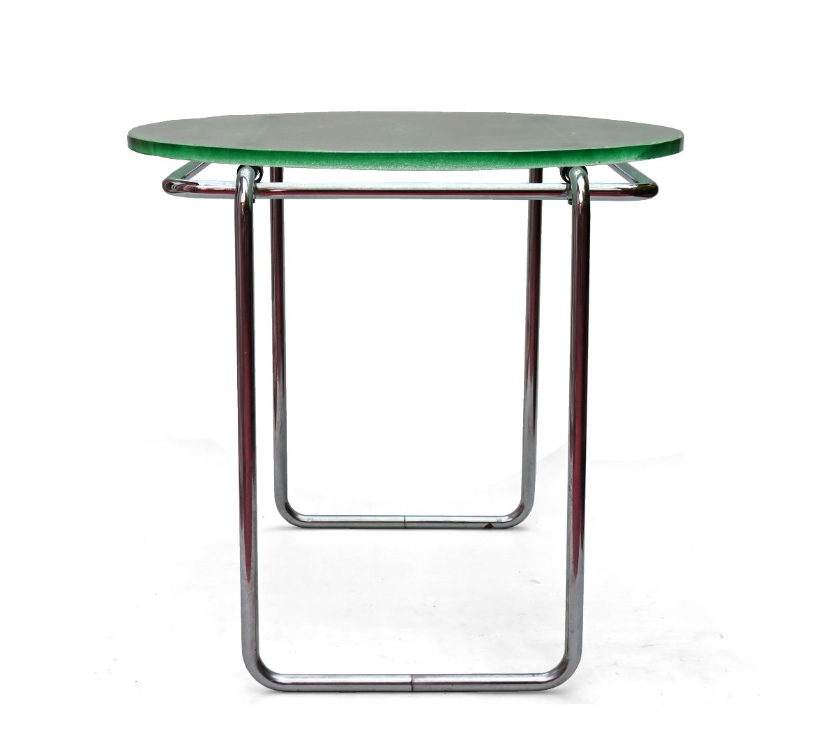 Marcel Breuer (1902-1981) Art Deco Table 1928 Model B18 / St. Gobain-photo-2