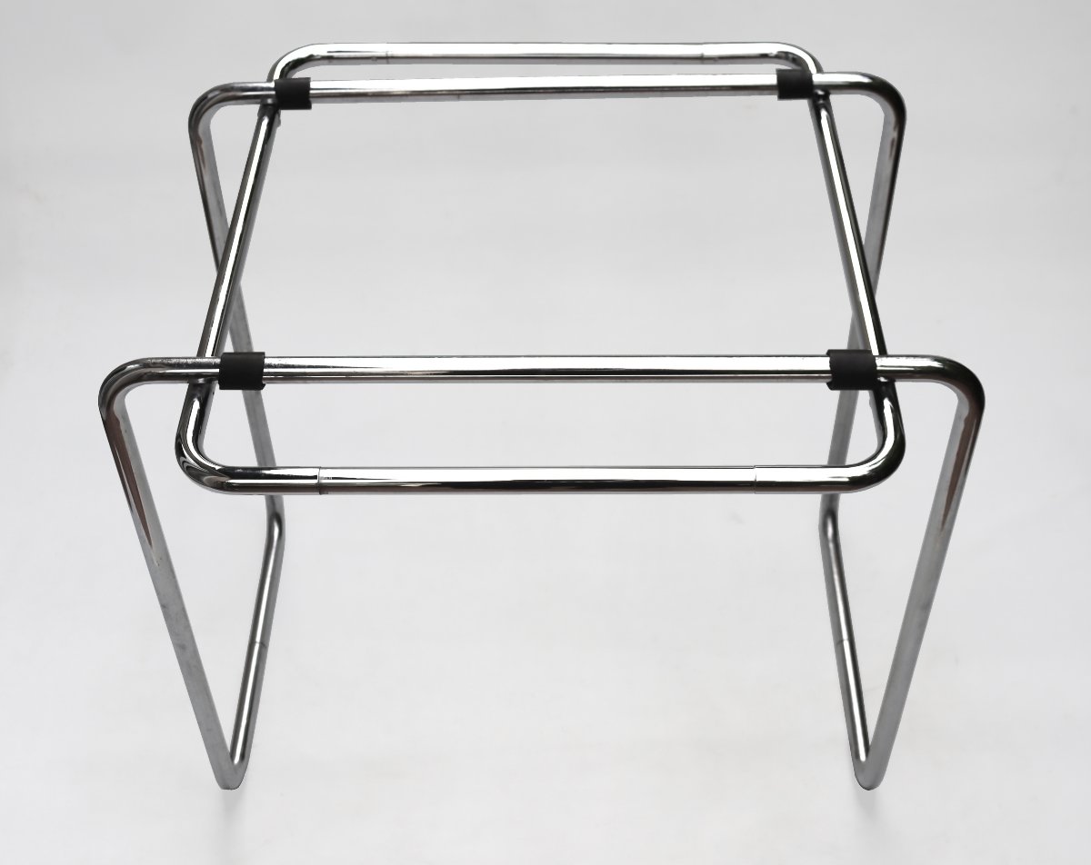 Marcel Breuer (1902-1981) Art Deco Table 1928 Model B18 / St. Gobain-photo-5