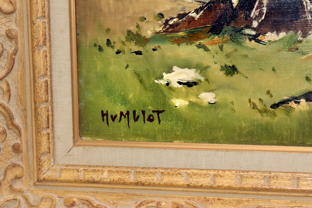Robert Humblot (1907-1962) Côte Bretonne Oil On Canvas-photo-7