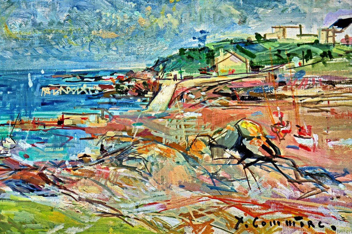 Jean Commère (1920-1986) Seaside In Normandy-photo-1