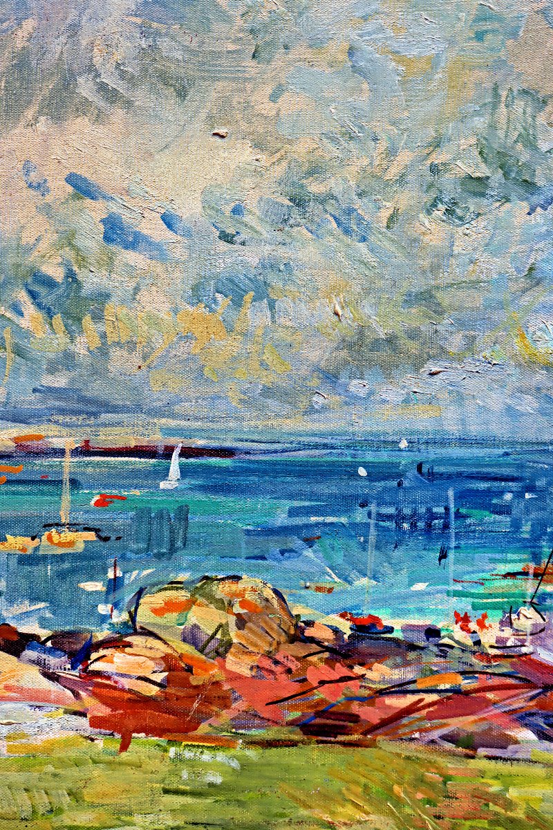 Jean Commère (1920-1986) Seaside In Normandy-photo-5