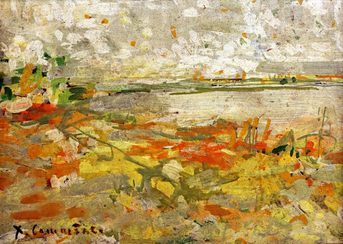 Jean Commère (1920-1986) Marshes In Sologne-photo-3