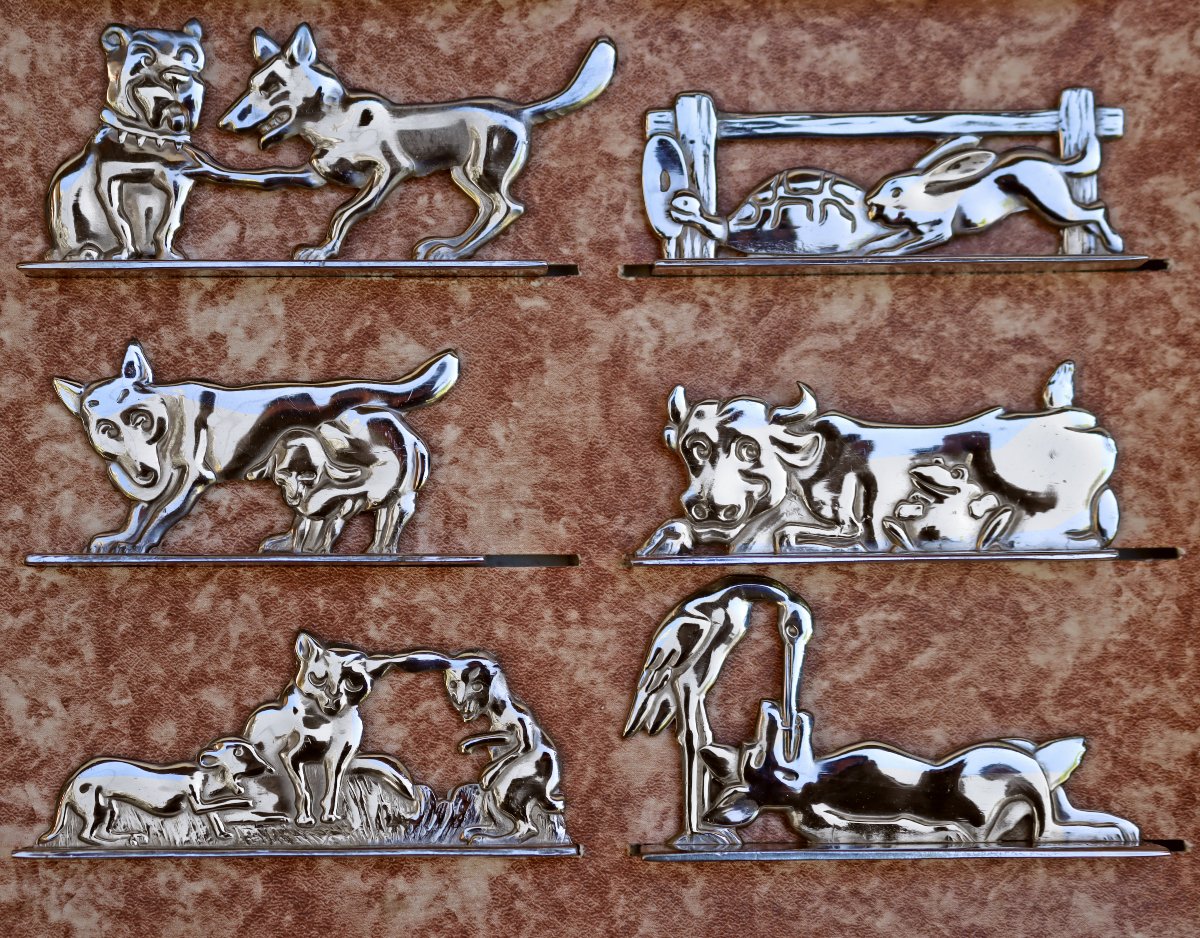 Benjamin Rabier (1864-1939) Art Deco Knife Rack-photo-2