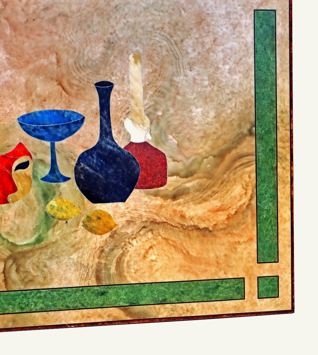 Panel / Tray In Art Deco Lacquer ( 1 M 30 X 90 Cm)-photo-4