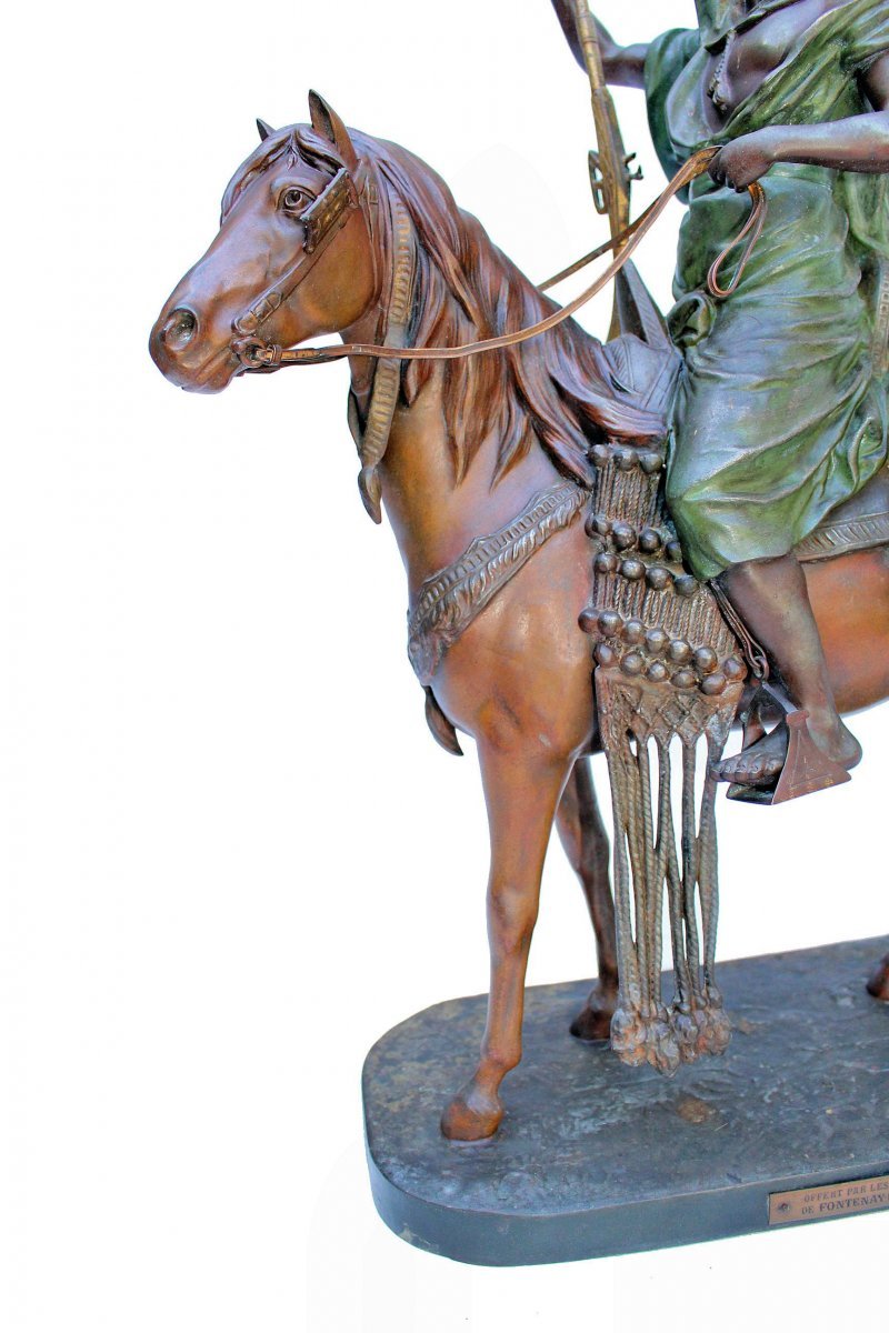 Louis Hottot (1834–1905) Large Orientalist Sculpture (70 Cm)-photo-3