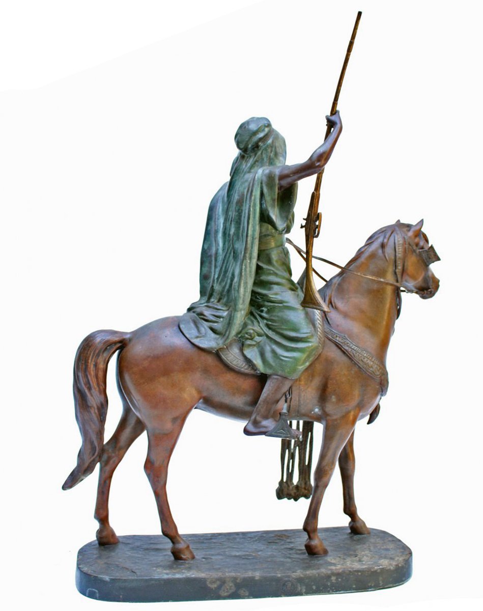 Louis Hottot (1834–1905) Large Orientalist Sculpture (70 Cm)-photo-2