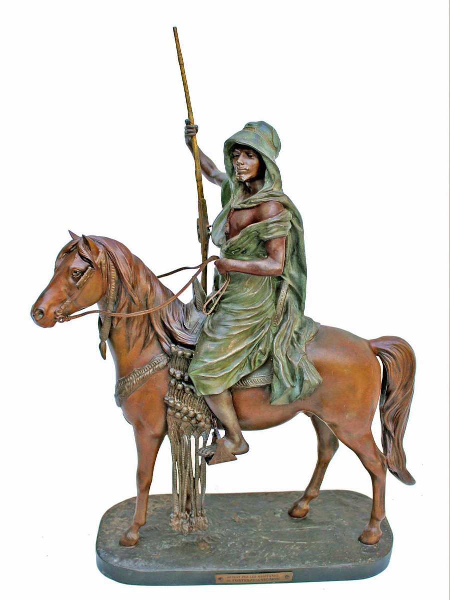 Louis Hottot (1834–1905) Large Orientalist Sculpture (70 Cm)-photo-4