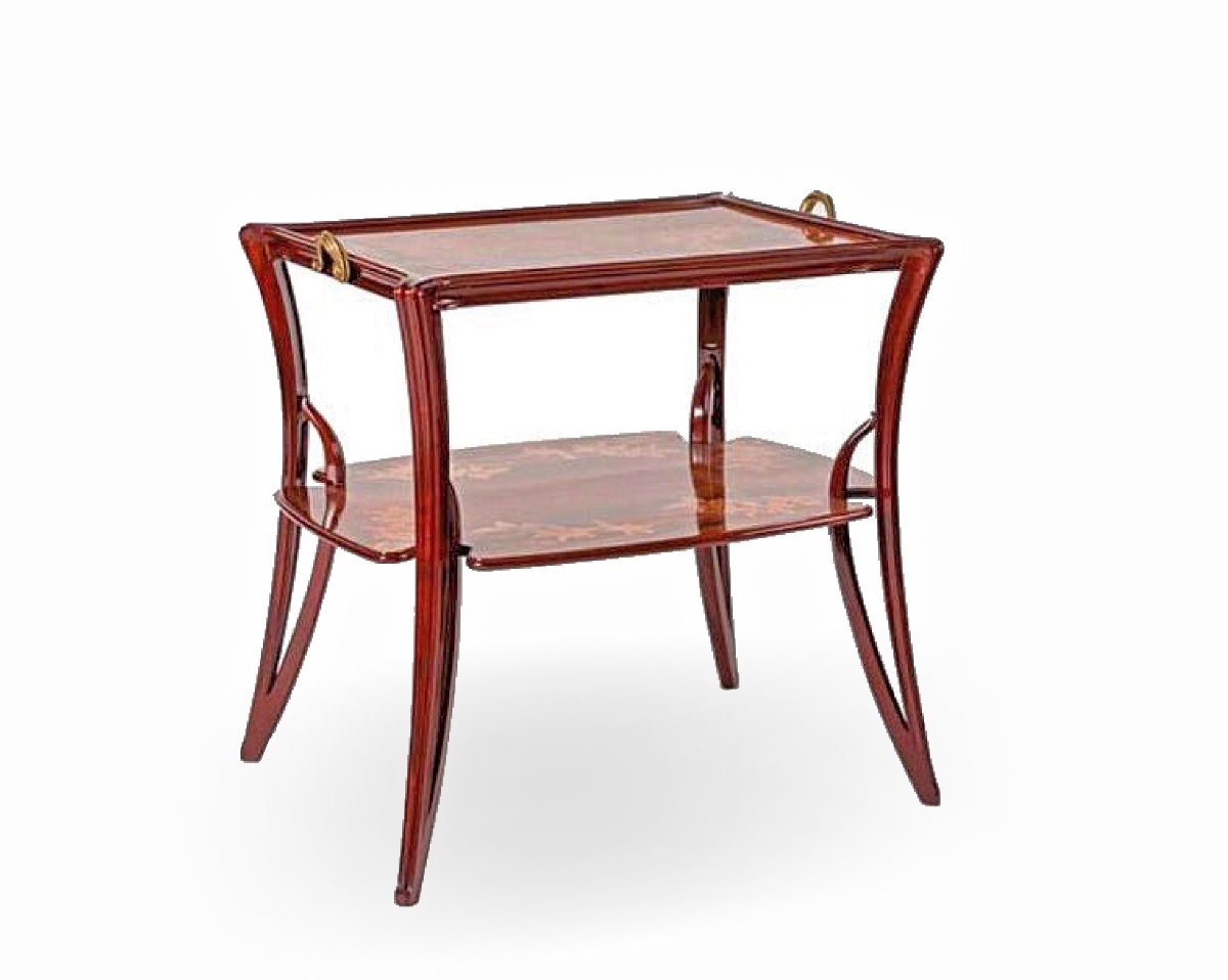 Louis MAJORELLE (1859-1926) Table Modèle Olga -Exposition Universelle Paris 1900--photo-4