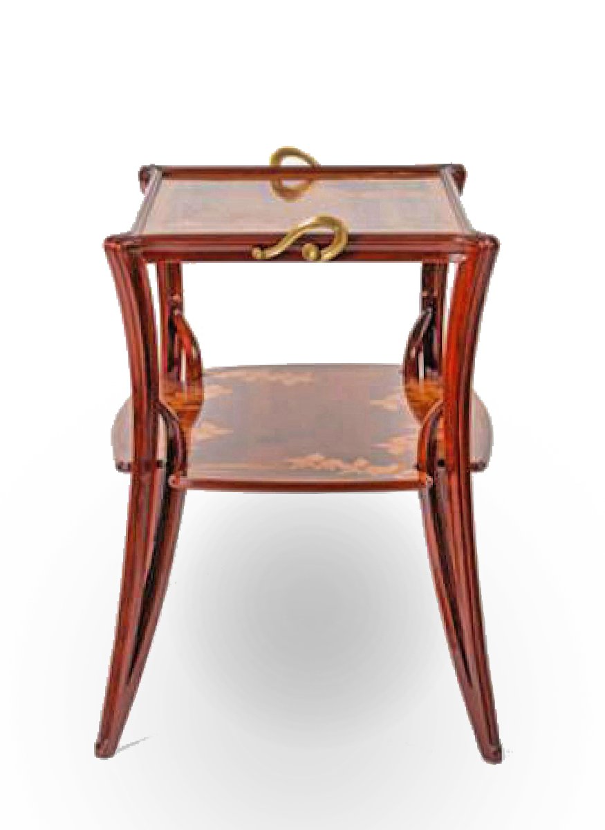Louis MAJORELLE (1859-1926) Table Modèle Olga -Exposition Universelle Paris 1900--photo-1