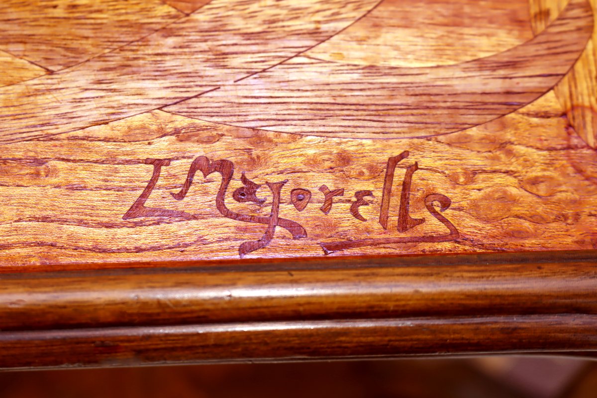 Louis MAJORELLE (1859-1926) Table Modèle Olga -Exposition Universelle Paris 1900--photo-4