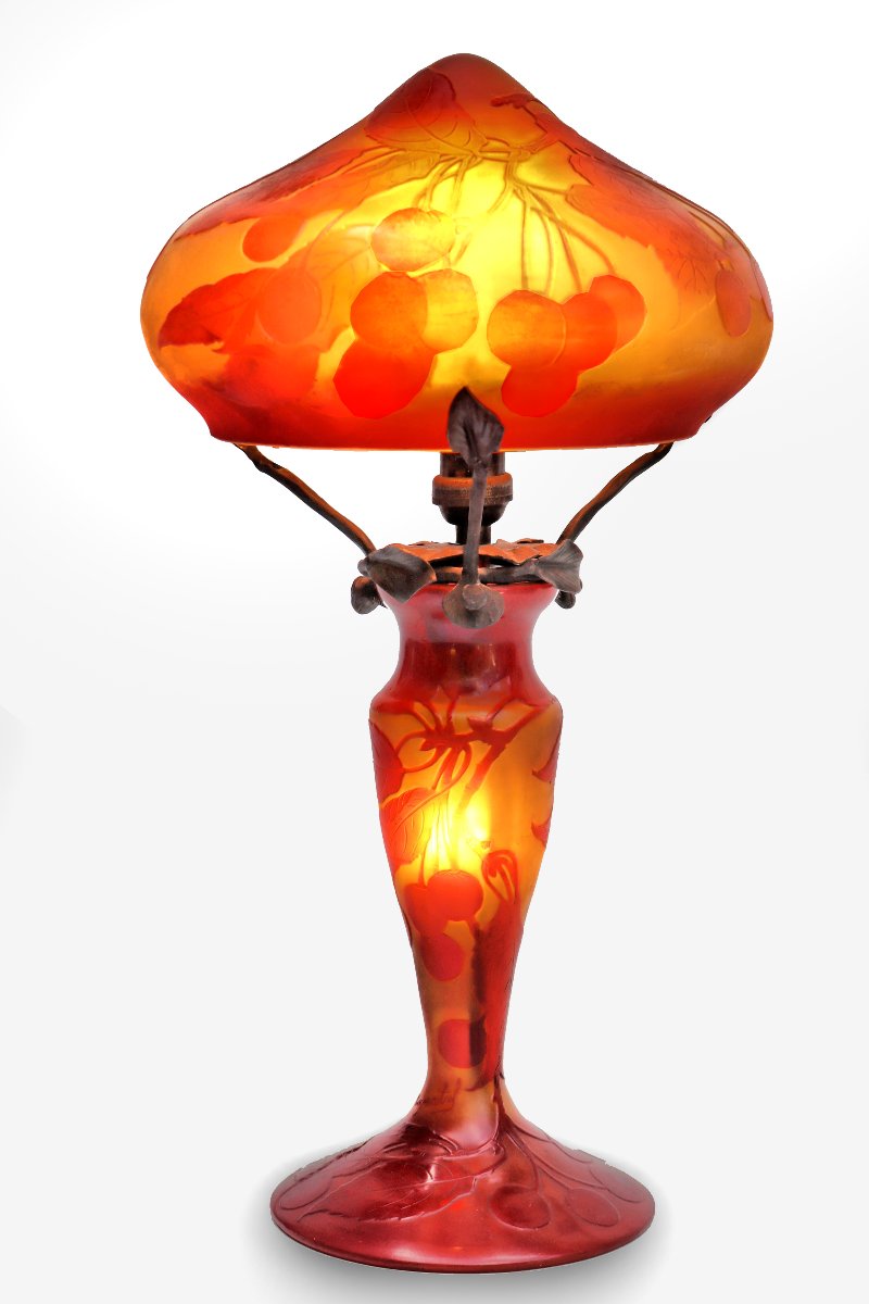 D’argental - Paul Nicolas (1875–1952) Art Deco Mushroom Lamp-photo-3