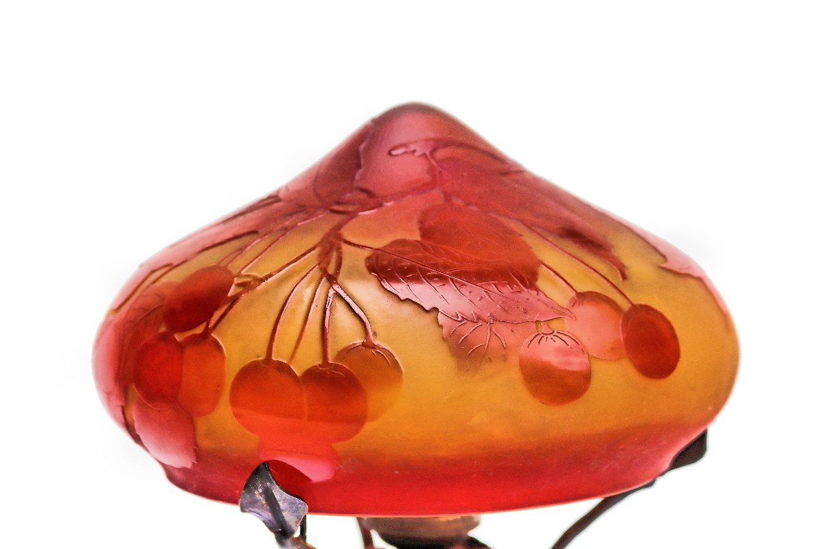 D’argental - Paul Nicolas (1875–1952) Art Deco Mushroom Lamp-photo-1
